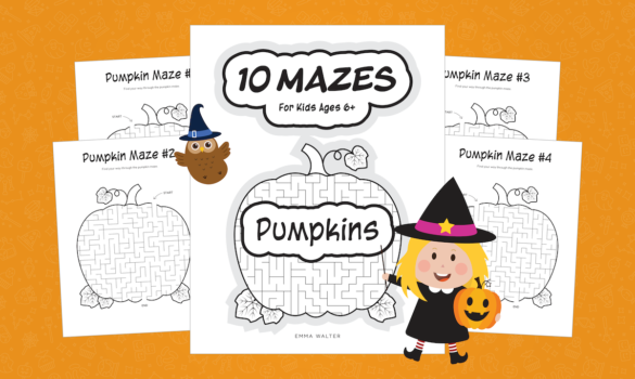 Free Halloween Activity Book Printables for Children, Seasonal Fun, 10 Free Mazes for Kids