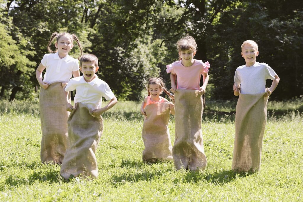 Easter outdoor activities for kids, bunny hop